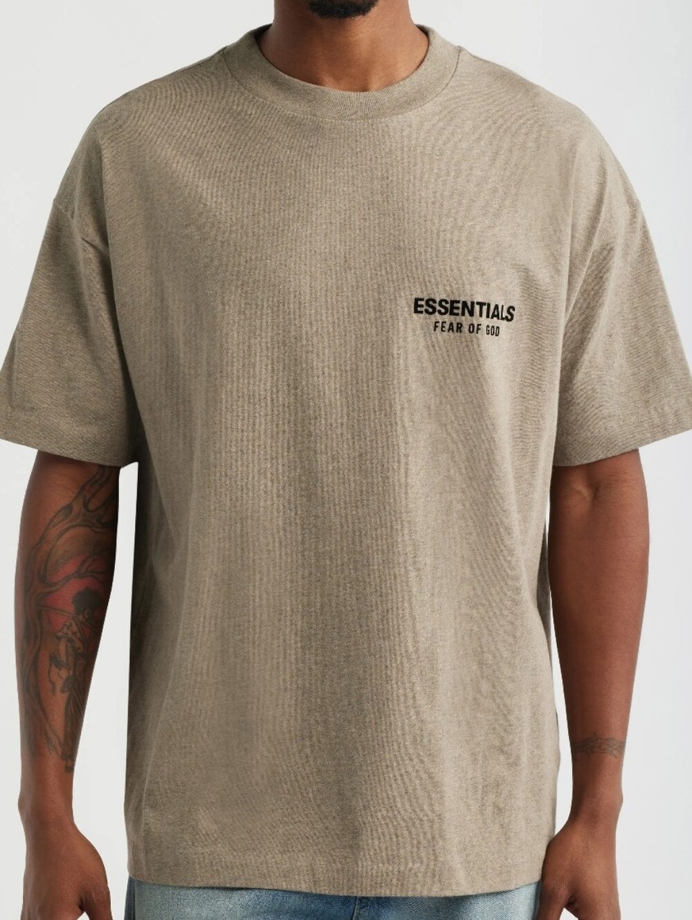 Essentials Fear Of God Classic Fit Cotton Logo T-shirt Mens Med Oversized